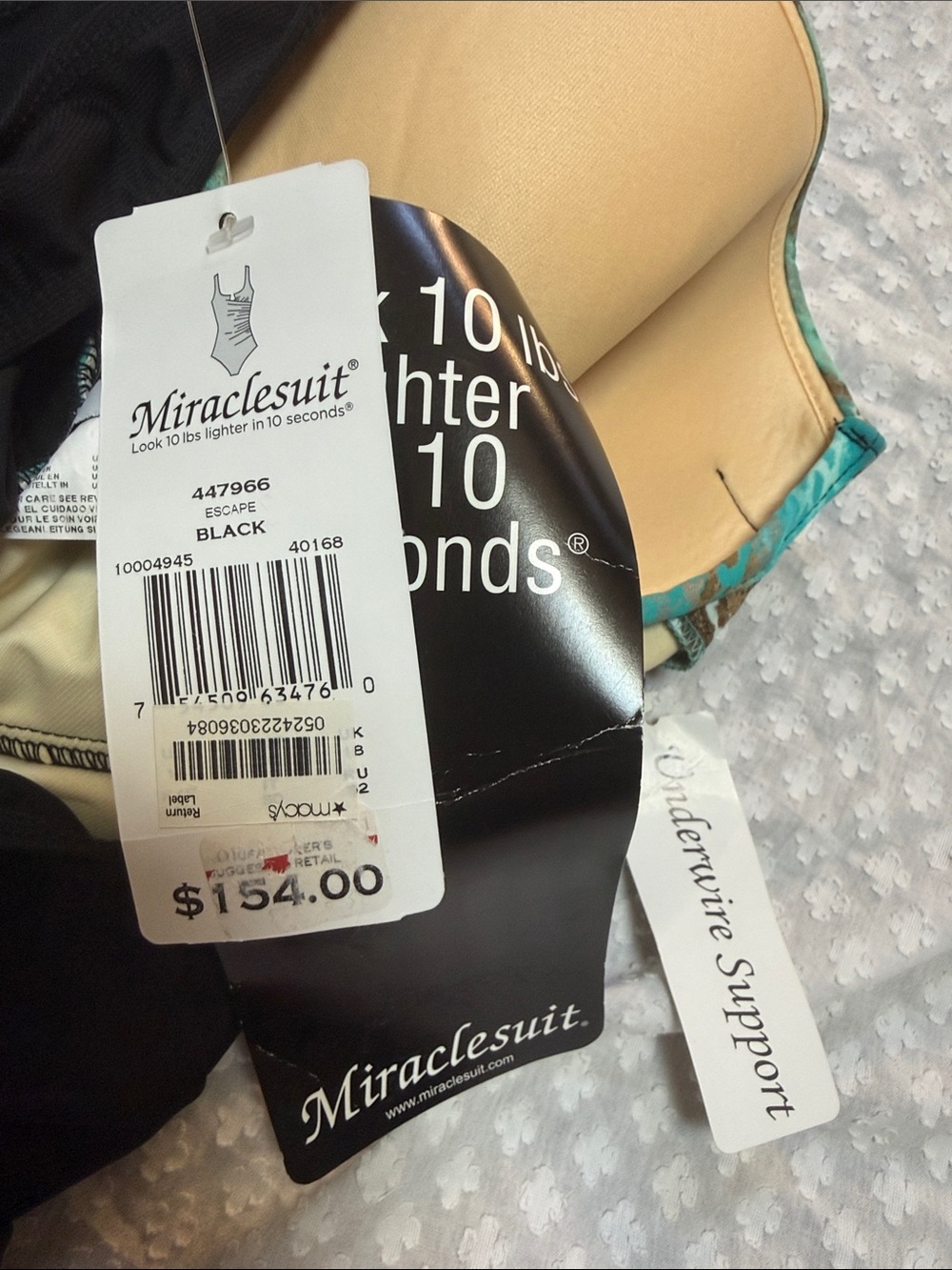 Miraclesuit Escape Swimsuit Black 447966 size 16 - Picture 5 of 9